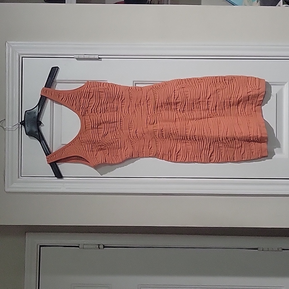 Peach mini dress